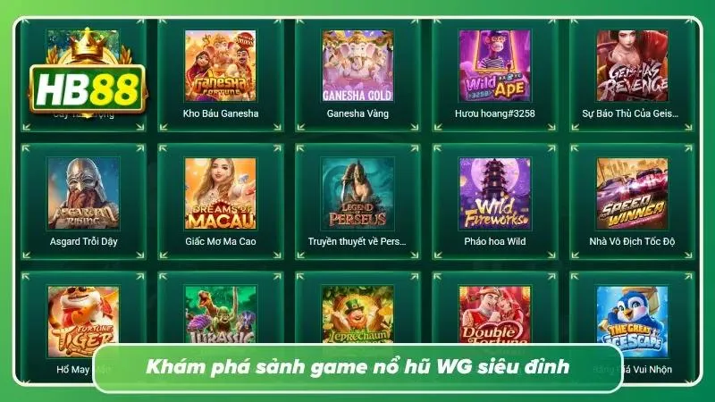 Hình ảnh sảnh Nỗ Hũ WG cực kỳ sắc nét